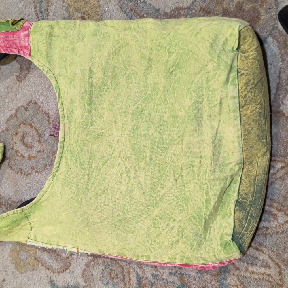 Whimsical Patchwork Cat Vintage Sling Shoulder Cr… - image 5